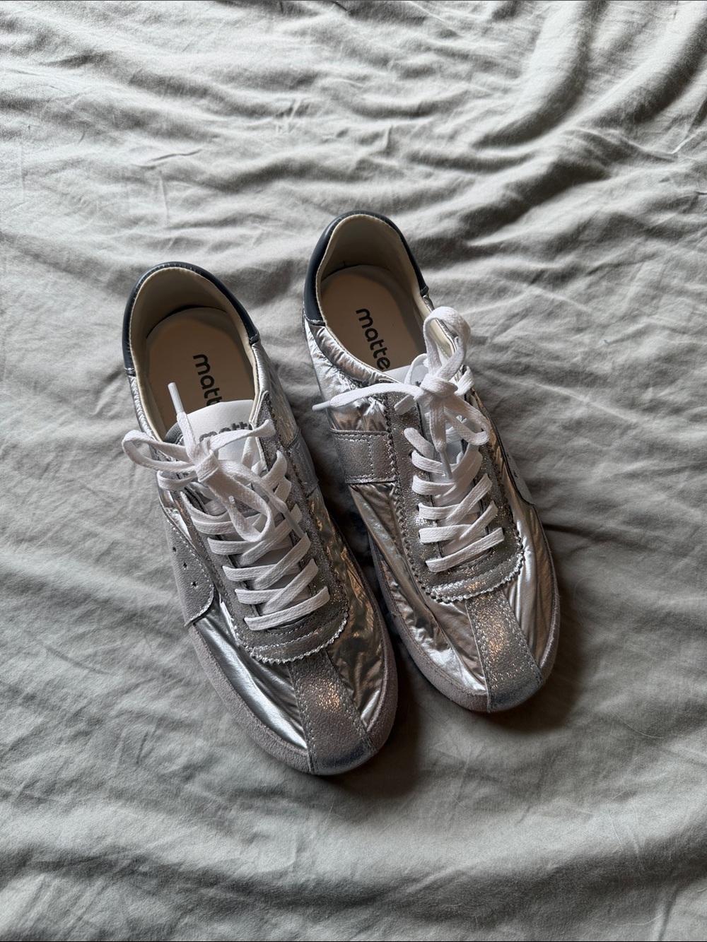Matte Collection Metallic Sneakers